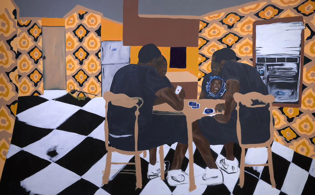 Jammie Holmes, Four Brown Chairs (2020)